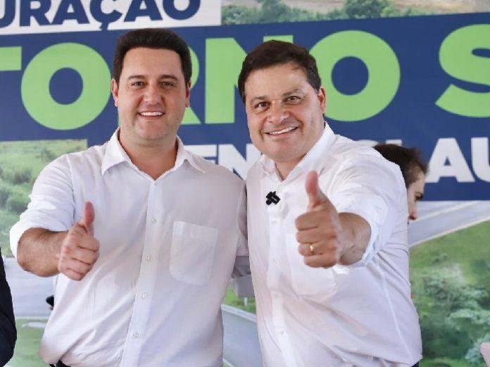 PSD aciona Justiça contra uso da imagem de Ratinho Junior em evento de Moro